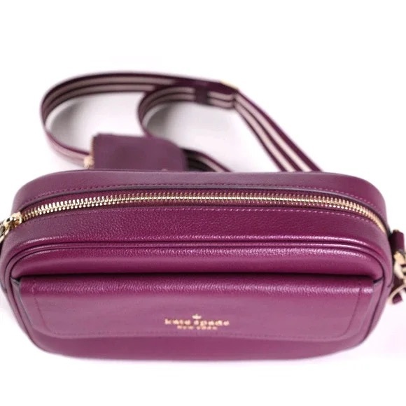 Kate Spade Rosie Flap Camera Bag - Purple Agate retail 379- NWOT - Picture 4 of 11